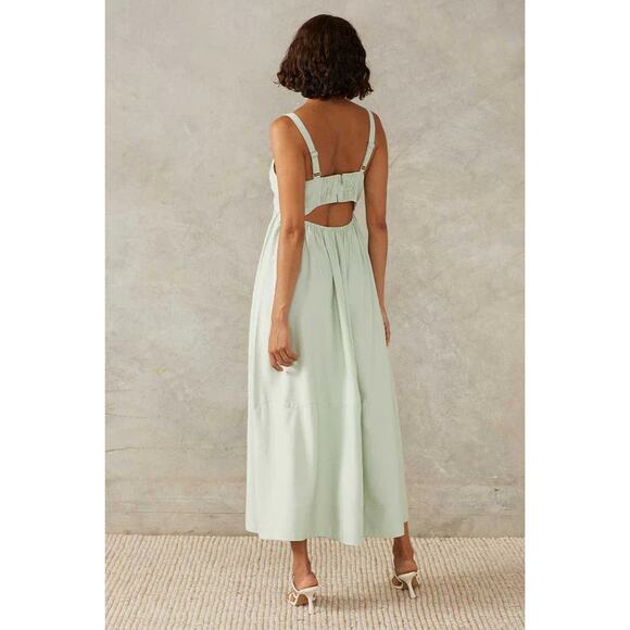 MØN RENN NWT Formation Dress in Pictachio - Picture 2 of 6